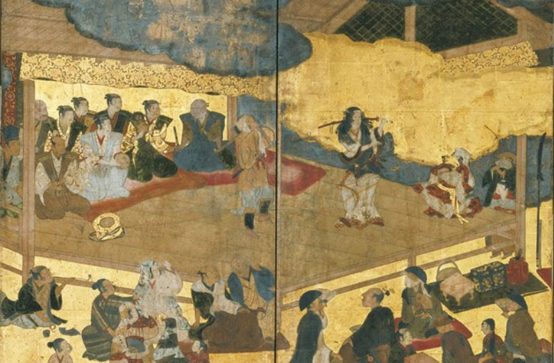 阿国歌舞伎図屏風(部分)